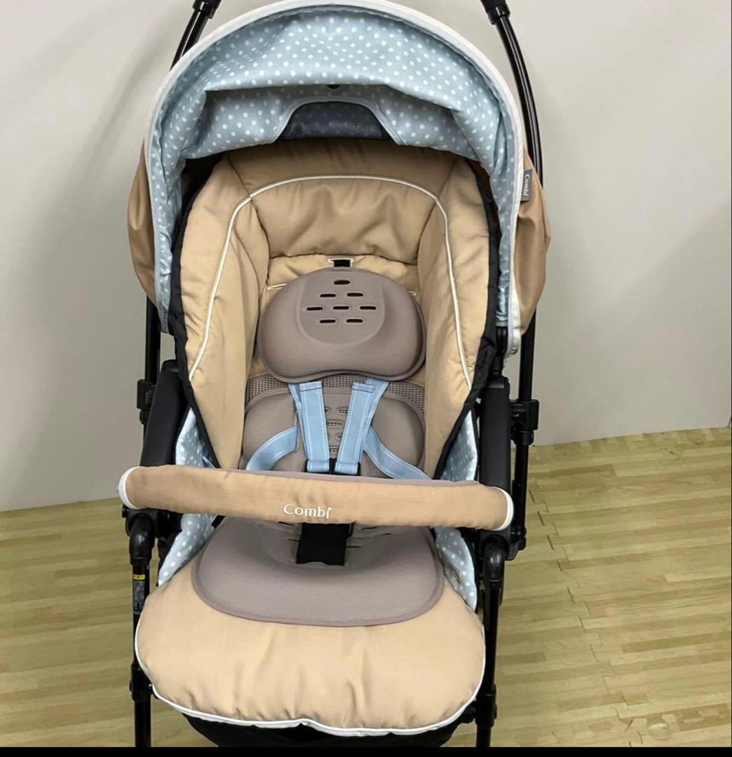 Combi ベビーカー ベージュ・水色