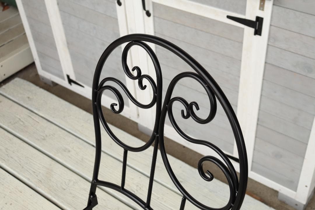 ガーデンテーブルセット アイアン イタリアンイエロー 3点セット