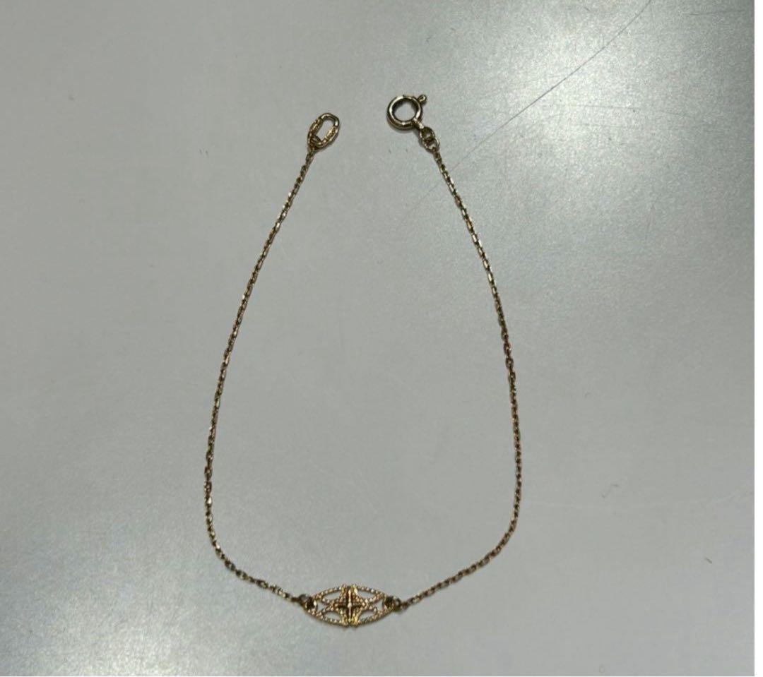agate k10ブレスレット 透かしモチーフ