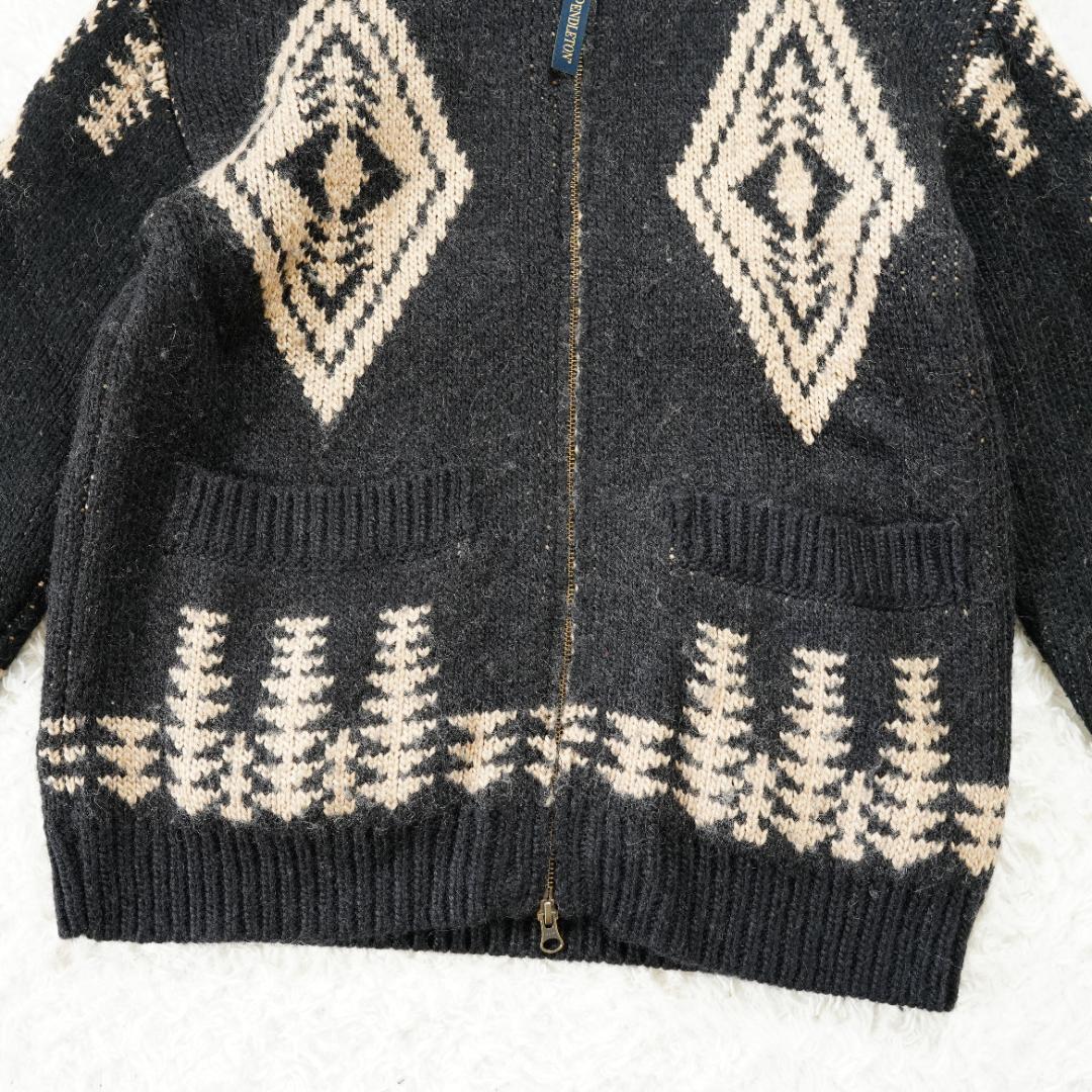 【美品】PENDLETON　ペンドルトン　ネイティブ柄ジップアップカーディガン