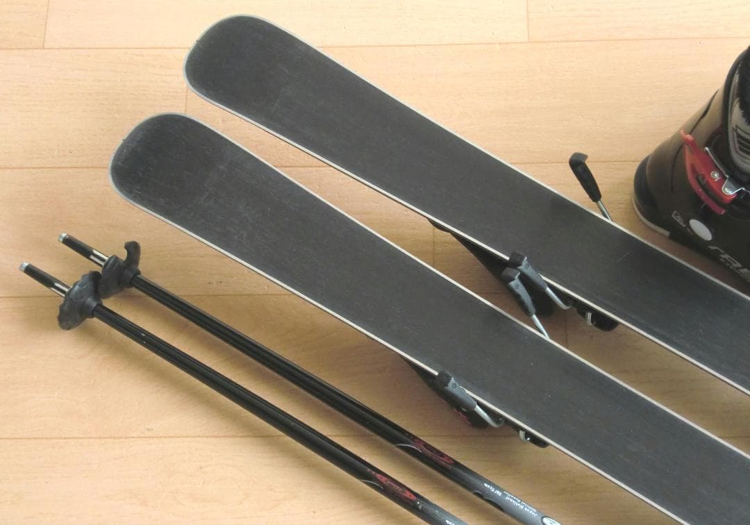 ■1月限定■送料無料■KAZAMA■子供用スキーセット■板96靴19■WAX済■