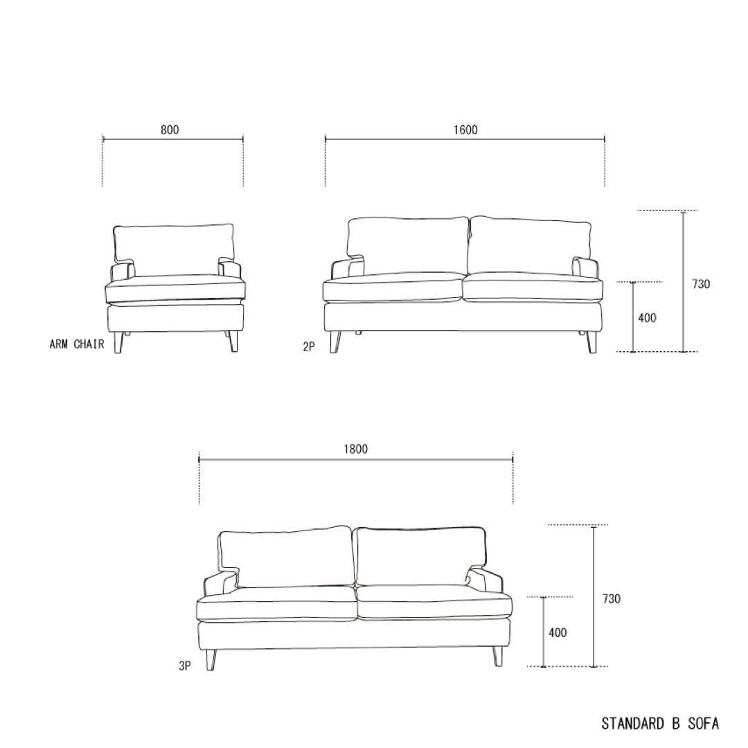 今週のみ出品！P.F.S. STANDARD B SOFA - 3P 送料込み！