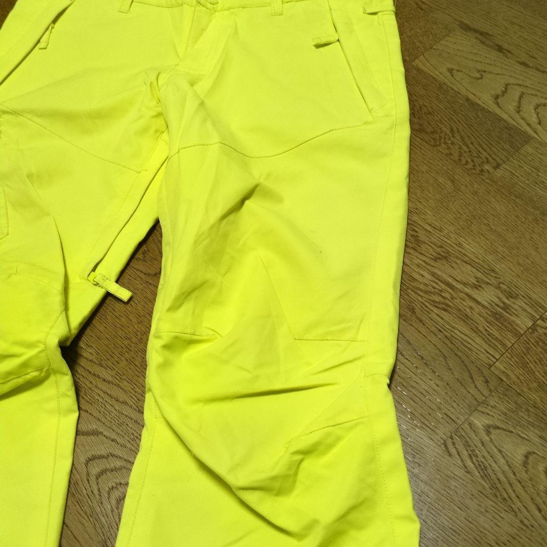 【美品】ROXY　スノボウェア　上下セットアップ　Ｓ　　ブルー　総柄　イエロー