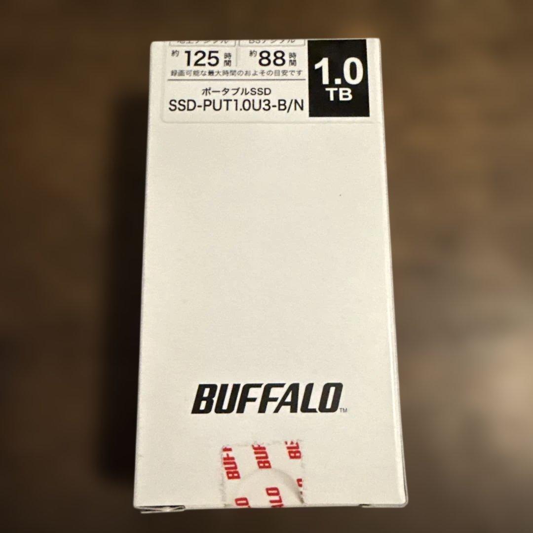 新品　BAFFALO 外付けSSD SSD-PUT1.0U3-B/N 1.0