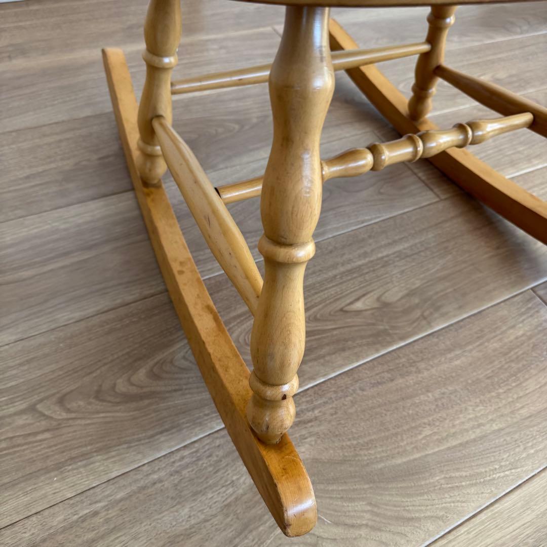 柏木工 美品 希少ナチュラルカラー ロッキングチェア アンティーク 送料無料