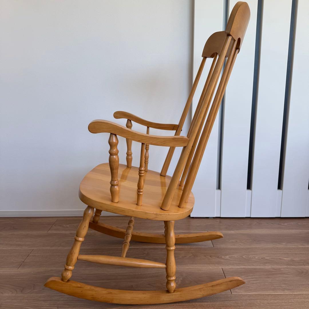 柏木工 美品 希少ナチュラルカラー ロッキングチェア アンティーク 送料無料