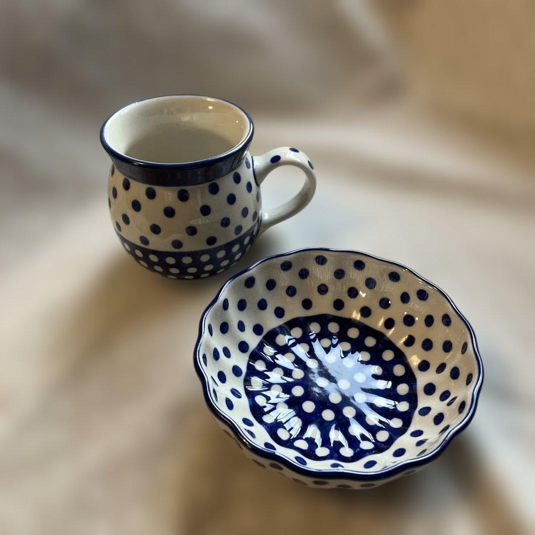 ポーリッシュポタリー　ポーランド食器　マグ　ボウル