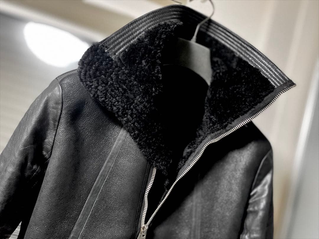 ジャケット・アウター Rick Owens mouton leather jacket drkshdw