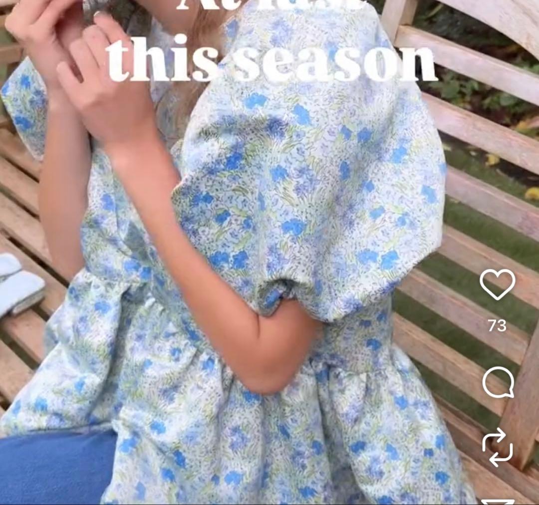 TSURU By MARIKO Eleonoa フラワー ブルー