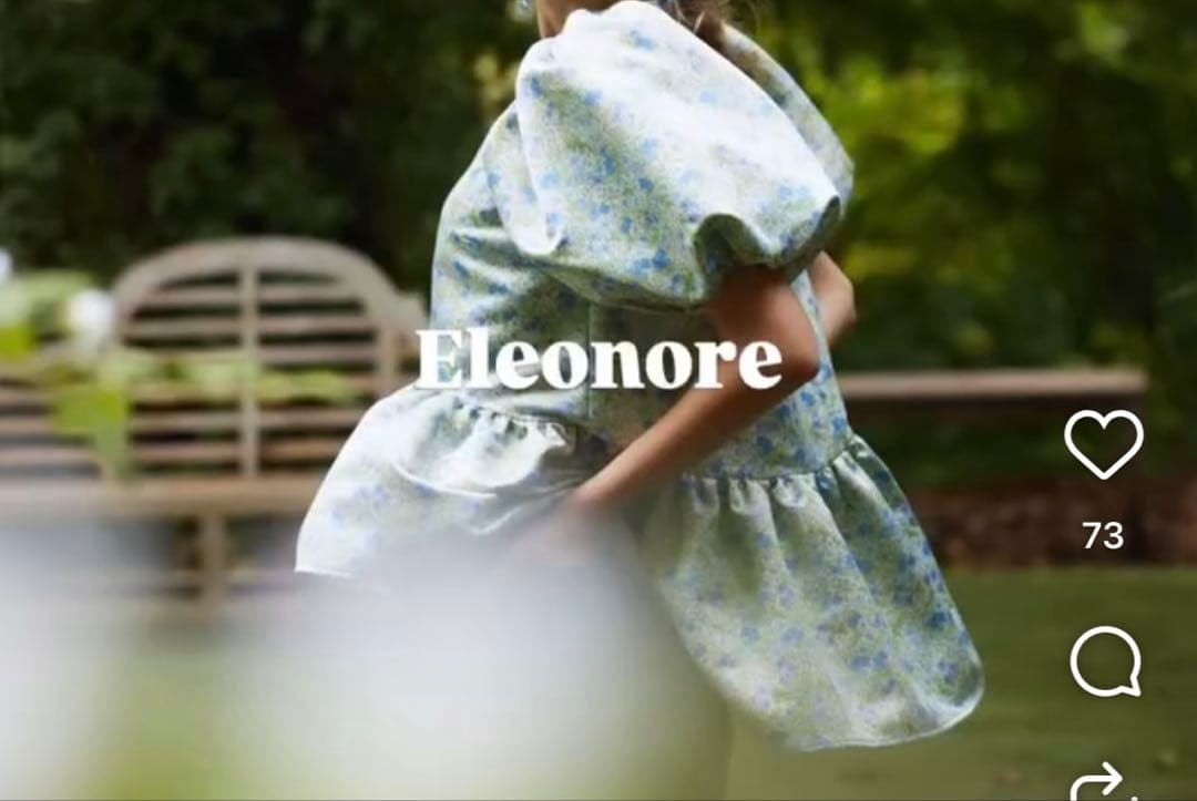 TSURU By MARIKO Eleonoa フラワー ブルー