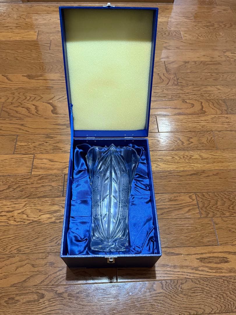 【美品】KONIG ケニッヒ クリスタルグラス ガラス 花瓶 花器 ドイツ製
