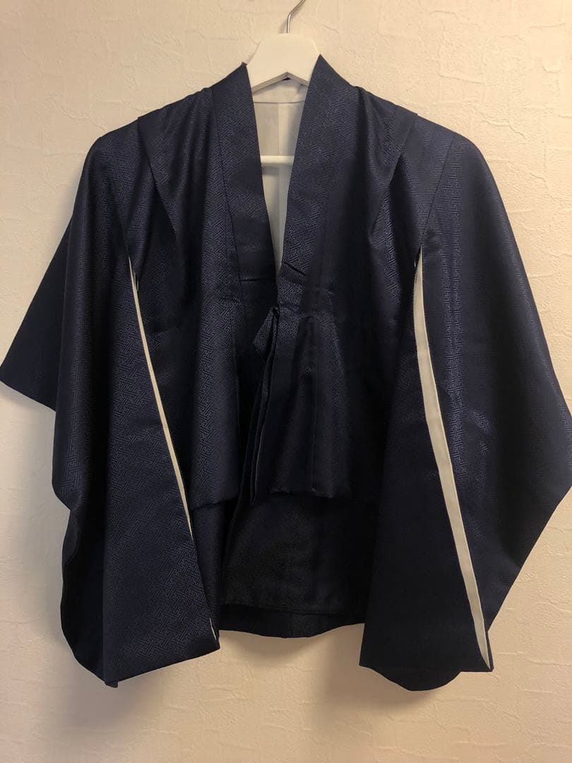 七五三 男の子 着物 袴　フル セット 鶴 波模様