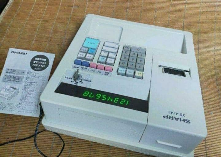 シャープレジスター　XE-A147　PC連携売上管理フル設定無料　003011