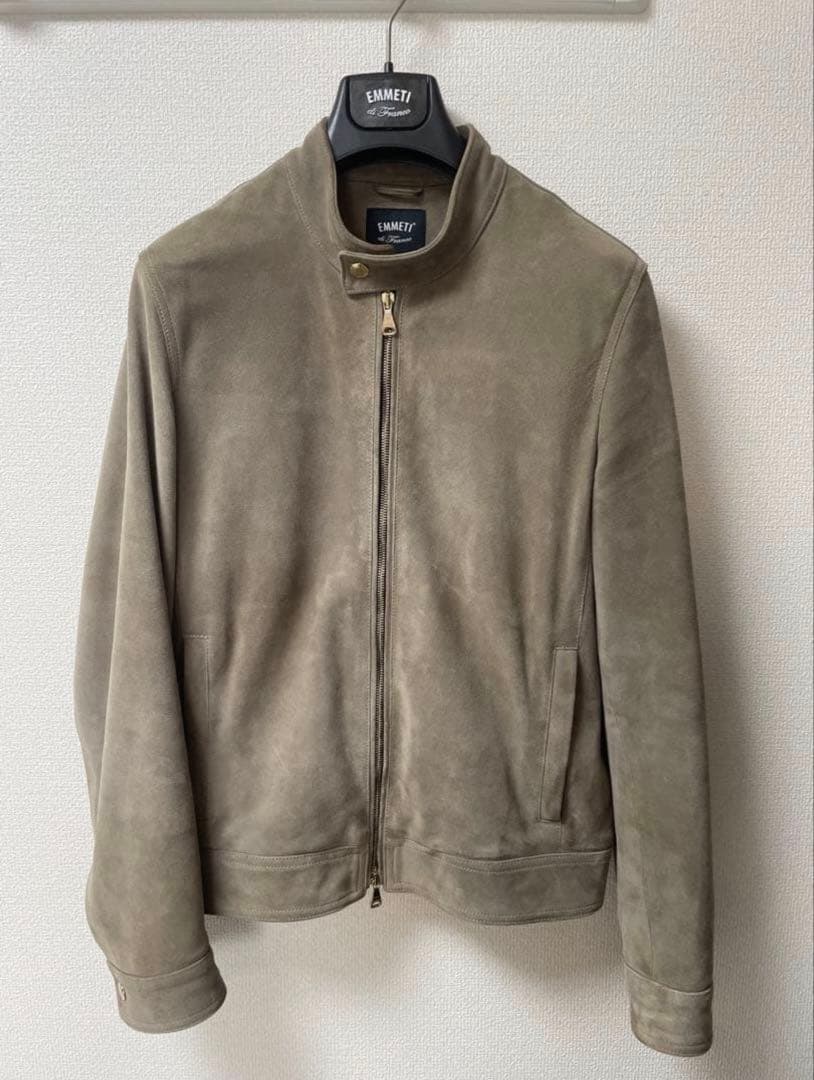 EMMETTI エンメティJURIスエード ライダース(サイズ46)