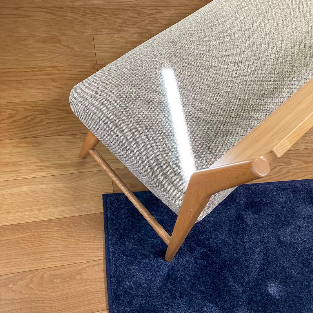 【クリーニング張り替え済】unicoウニコ SIGNEシグネ　ベンチバックレスト