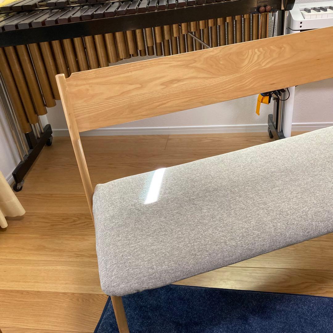 【クリーニング張り替え済】unicoウニコ SIGNEシグネ　ベンチバックレスト