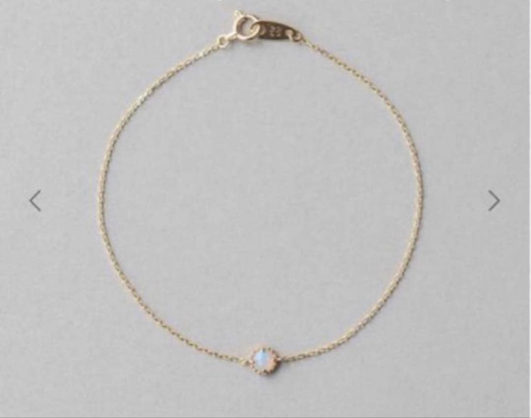 ete K10YG ホワイトオパールブレスレット