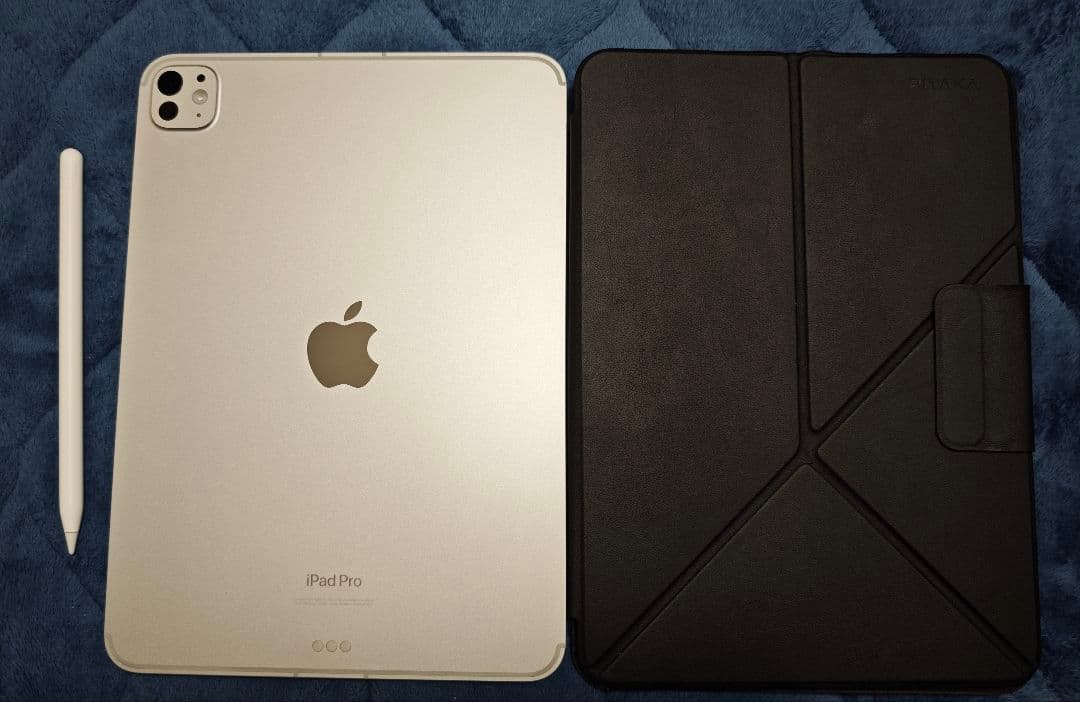iPad Pro M4 256GB Pencil Pro、ケースセット