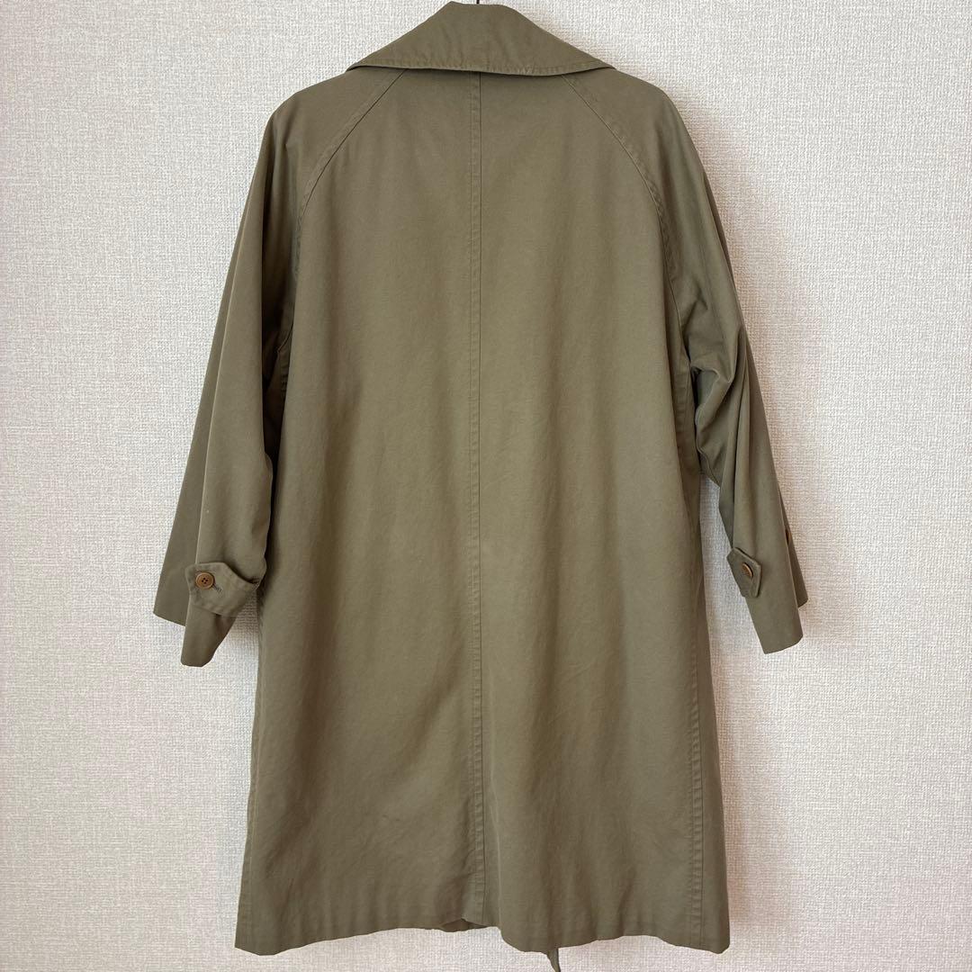 COMOLI コモリ コットンギャバ ダブルブレステッドコートサイズ1 カーキ