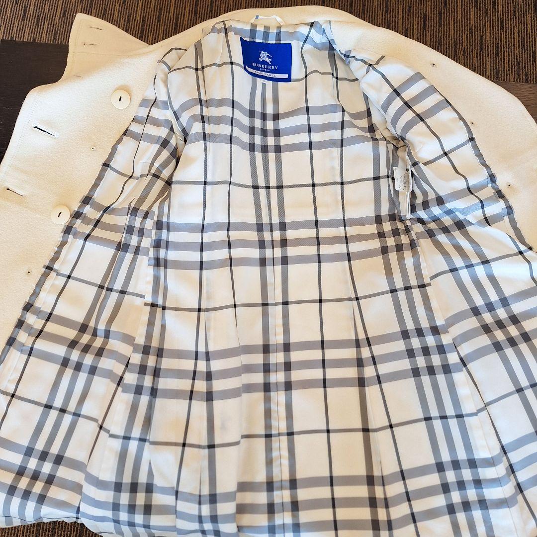 BURBERRY BLUE LABEL 白 ロングコート