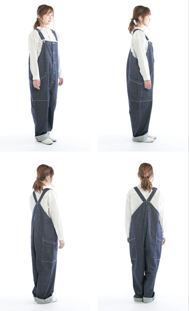HARVESTY/ハーベスティ デニムオーバーオール サイズ2