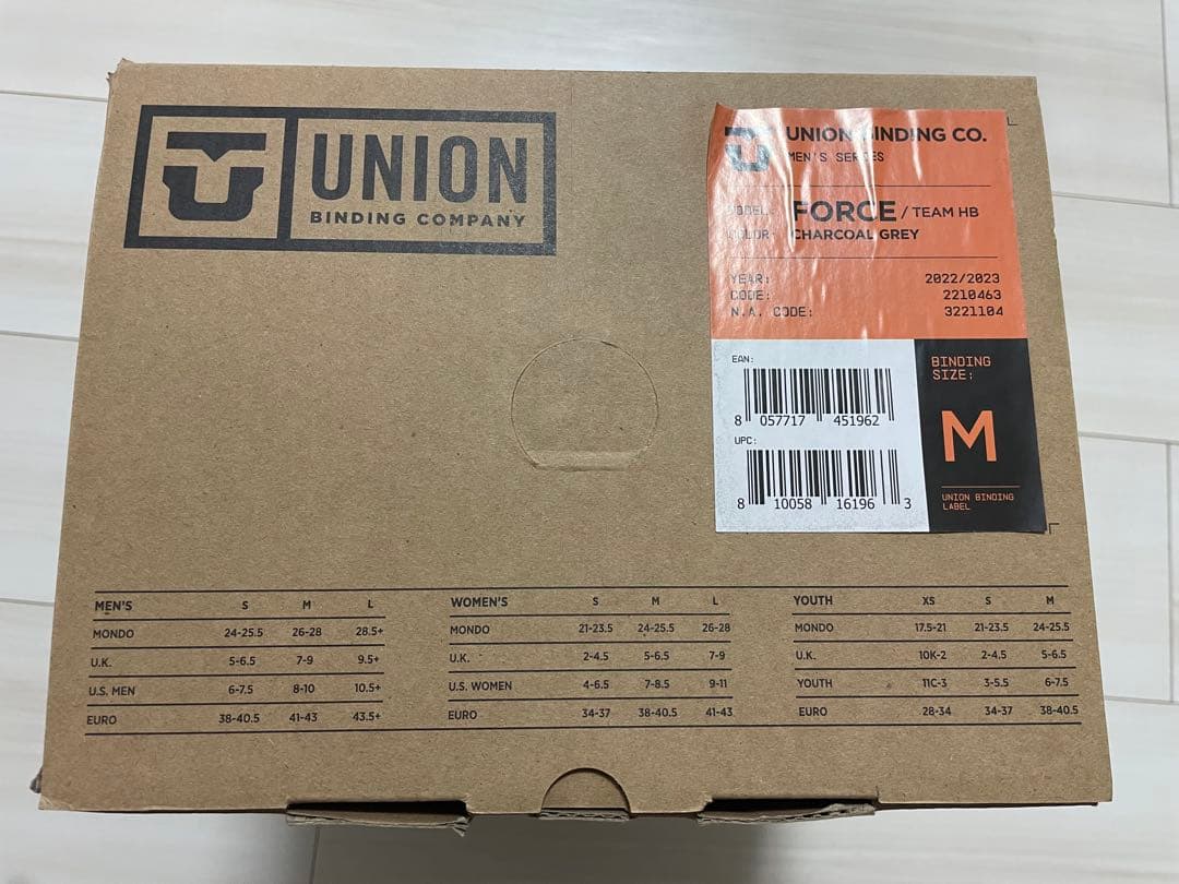 値下げ可能 UNION スノーボード ビンディング グレー
