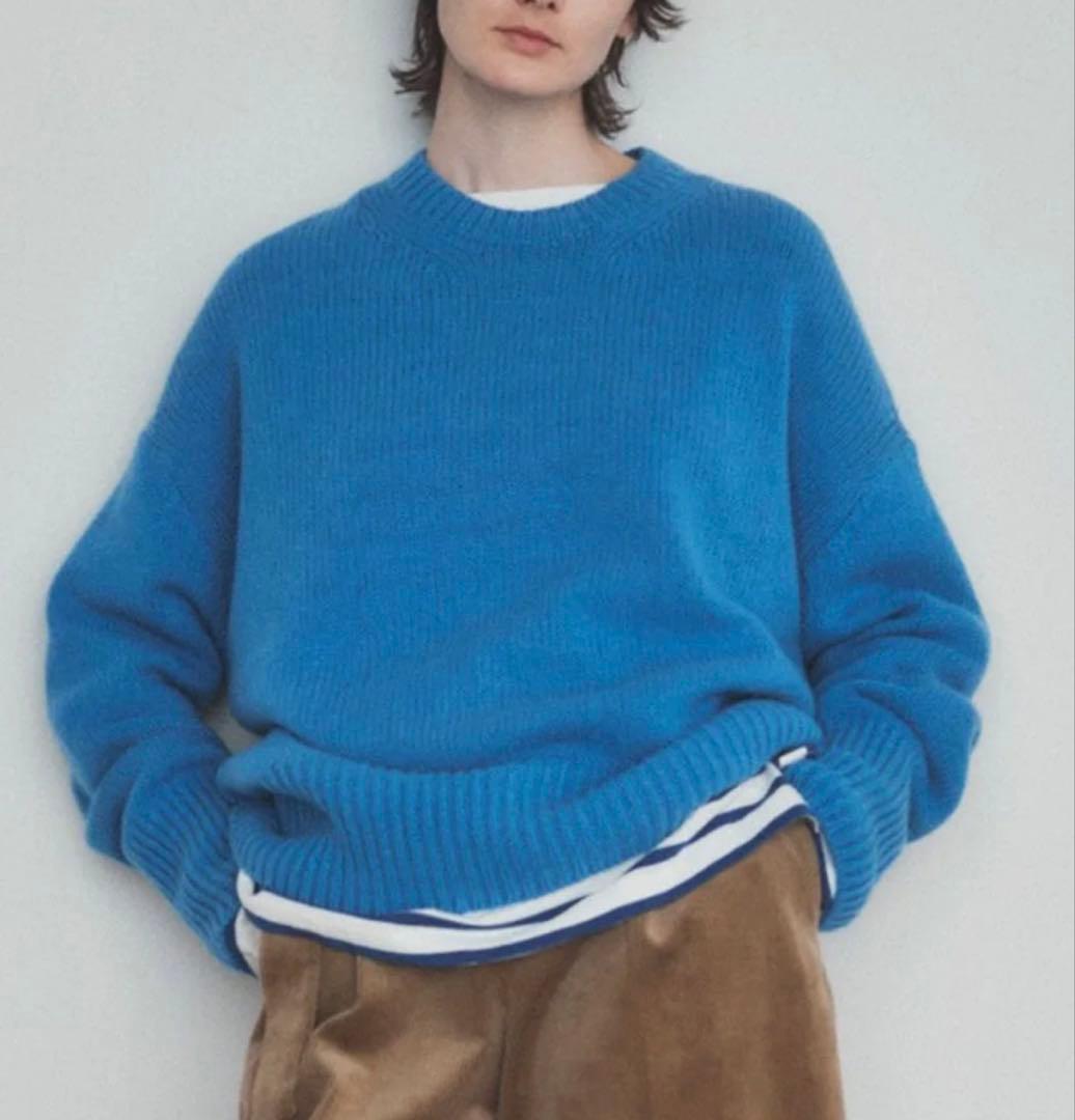 美品 ギャルリーヴィー ファインウール クルーネックプルオーバー