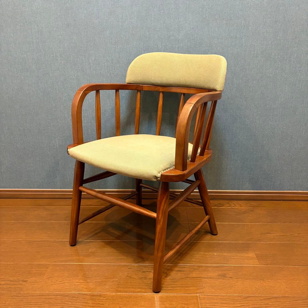 アクメファニチャー　オークス アームチェア カーキ