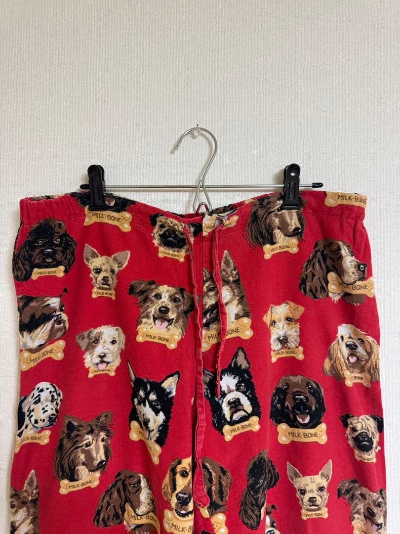 古着 used Nick&Nora 犬柄 00s パジャマセットアップ