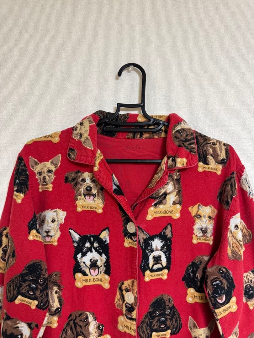 古着 used Nick&Nora 犬柄 00s パジャマセットアップ