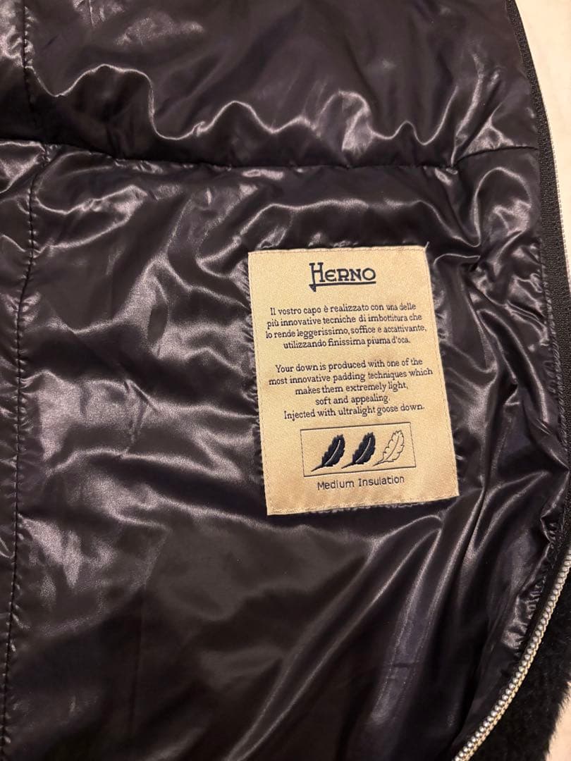 HERNO ブラック ダウンジャケット 40 定価19万