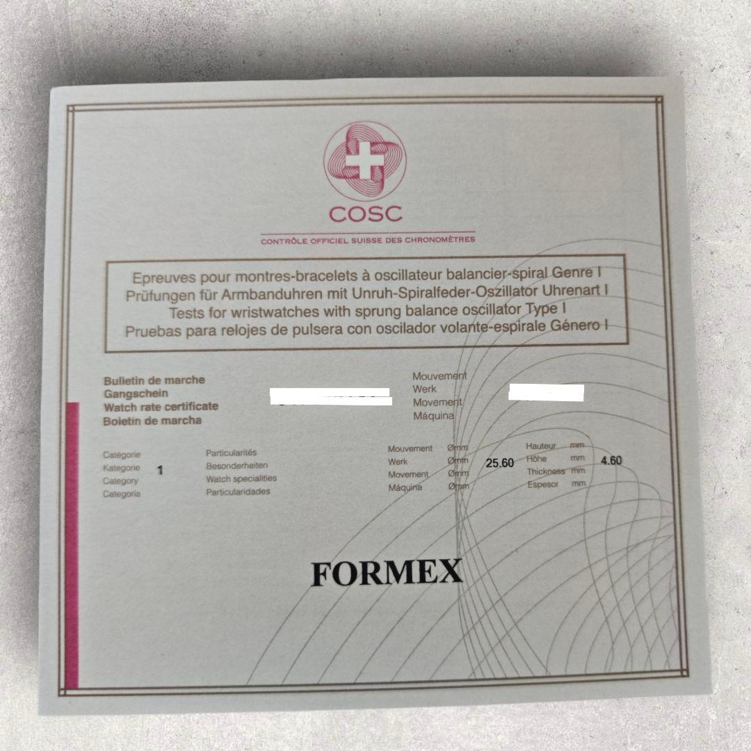 新品・未使用　FORMEX ESSENCE 39 フォーメックス　自動巻　腕時計