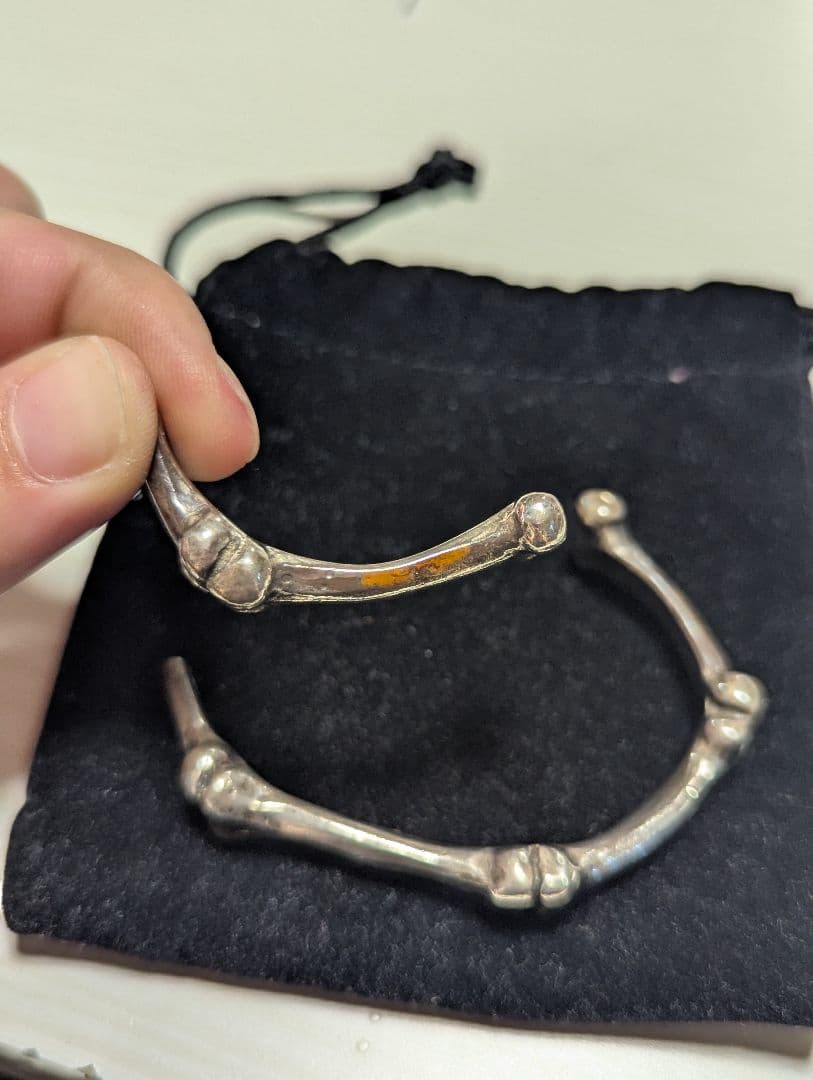 ぶ*ん様 【ジャンク品】クレイジーピッグ シルバー925 ボーンズバングル