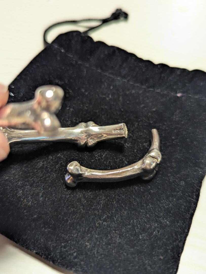 ぶ*ん様 【ジャンク品】クレイジーピッグ シルバー925 ボーンズバングル