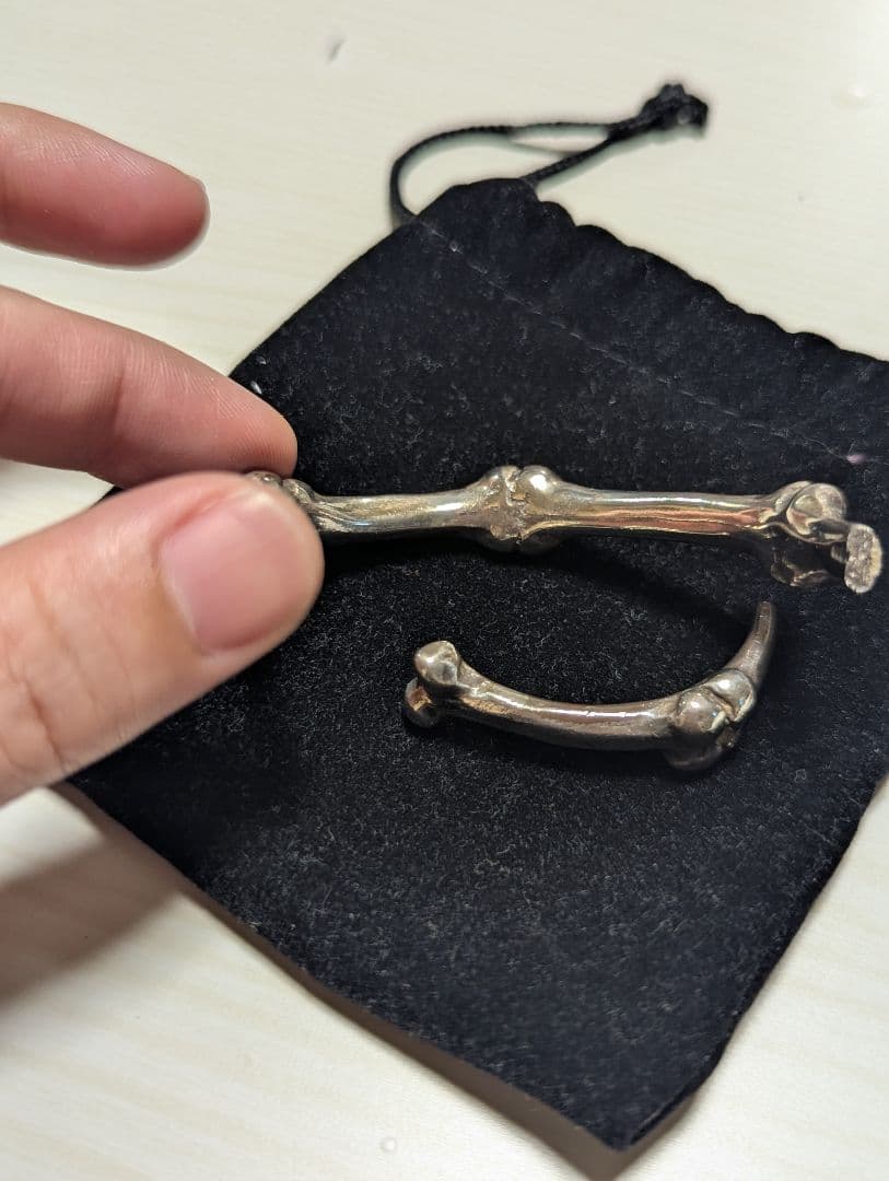 ぶ*ん様 【ジャンク品】クレイジーピッグ シルバー925 ボーンズバングル