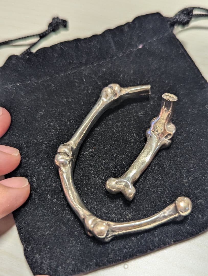 ぶ*ん様 【ジャンク品】クレイジーピッグ シルバー925 ボーンズバングル