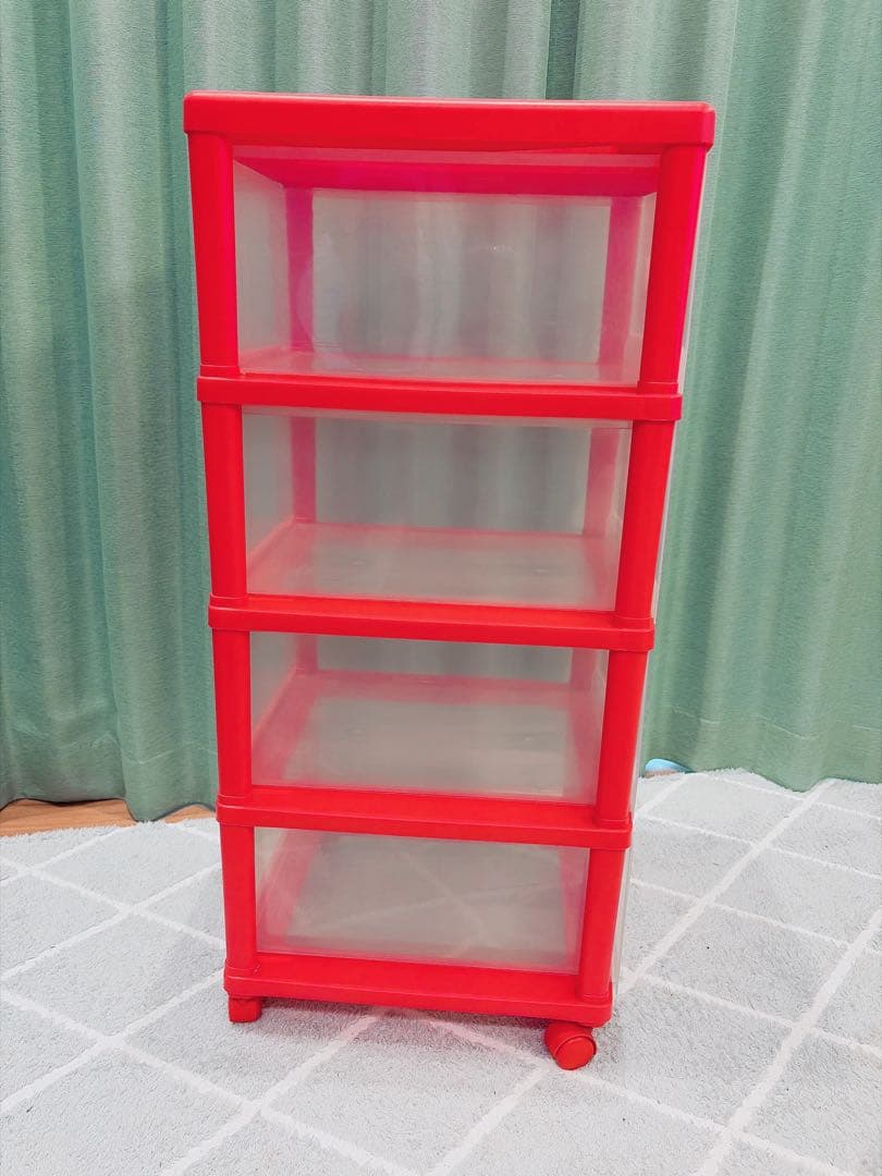 激レア✨ レトロ キティ 収納ケース 引き出し 4段 チェスト 当時物