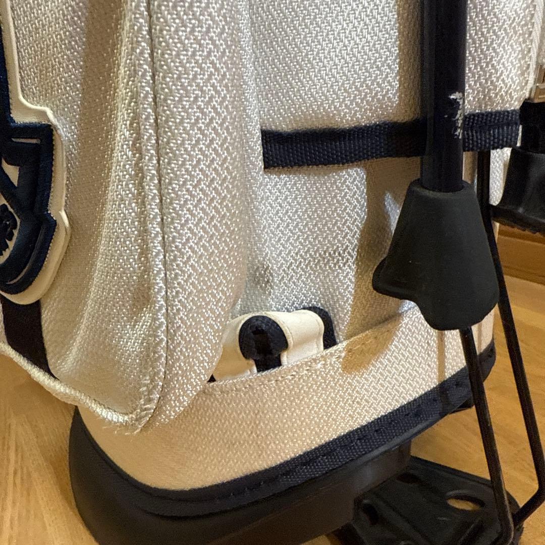 パーリーゲイツゴルフバッグ・キャディバッグ ホワイト　アイアンカバー付き