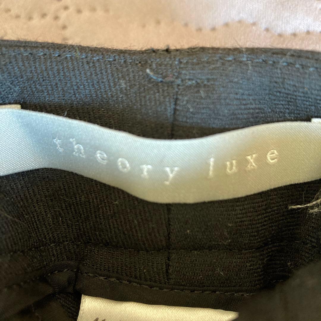 theory luxe ノーカラー　パンツ　ジャケット　スーツ上下 038