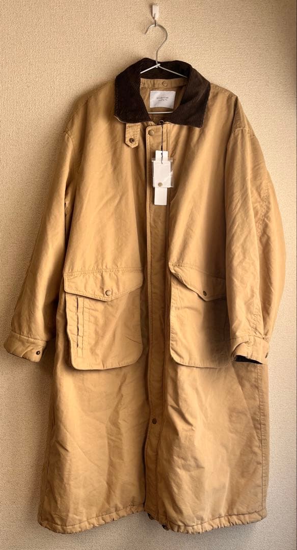 natural by CLIP フィッシングロングコート　ベージュ