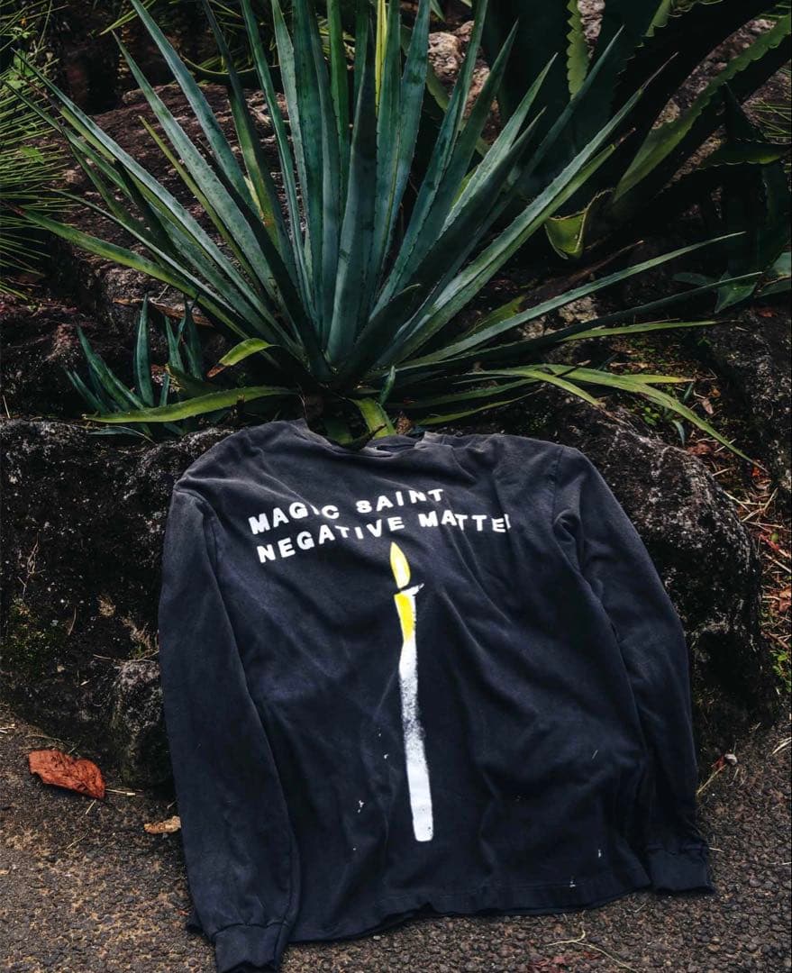 SAINT Mxxxxxx CANDLE LS TEE ブラック M