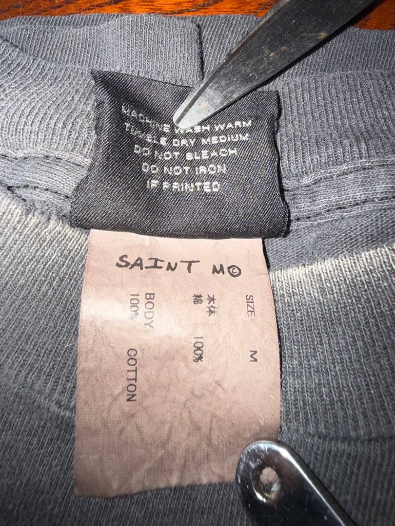 SAINT Mxxxxxx CANDLE LS TEE ブラック M