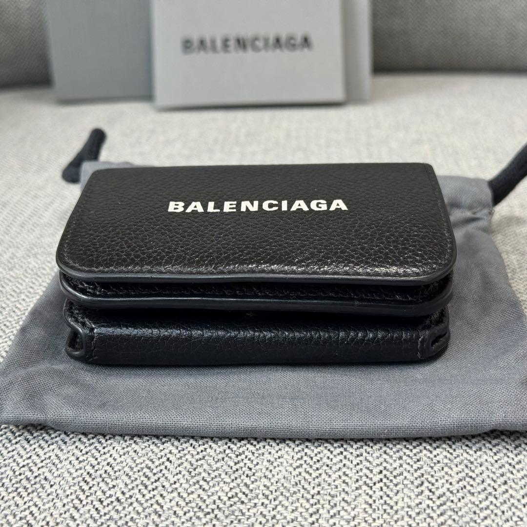 BALENCIAGA バレンシアガ キャッシュ ミニ ウォレット 三つ折り財布
