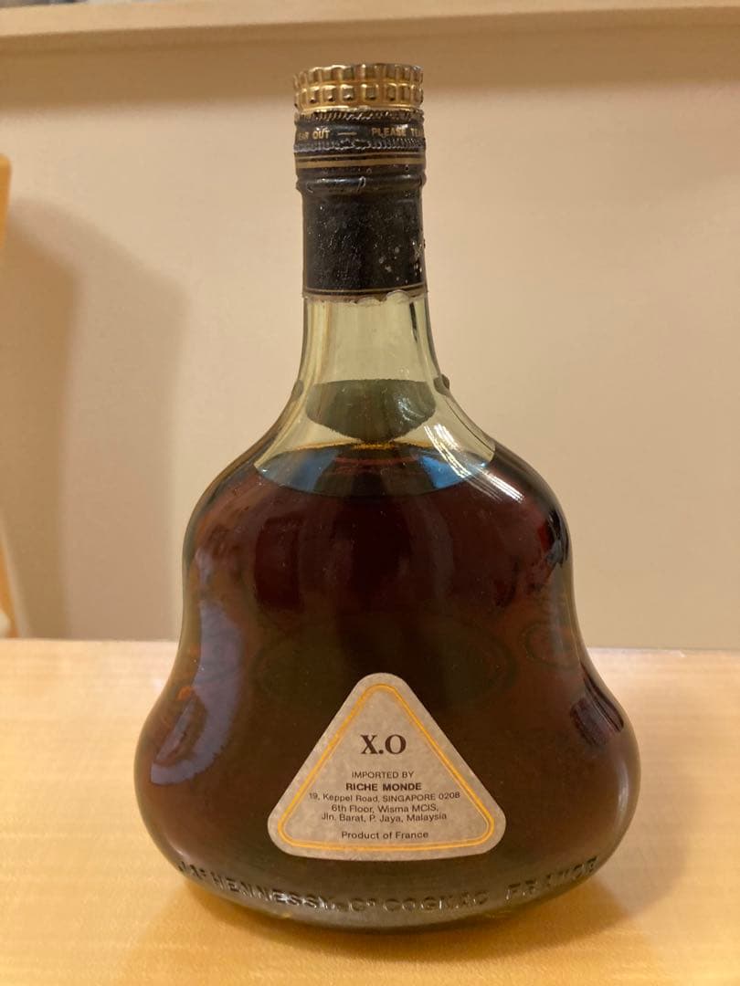 タッキー　Hennessy XO コニャック 金キャップ　グリーン　訳有