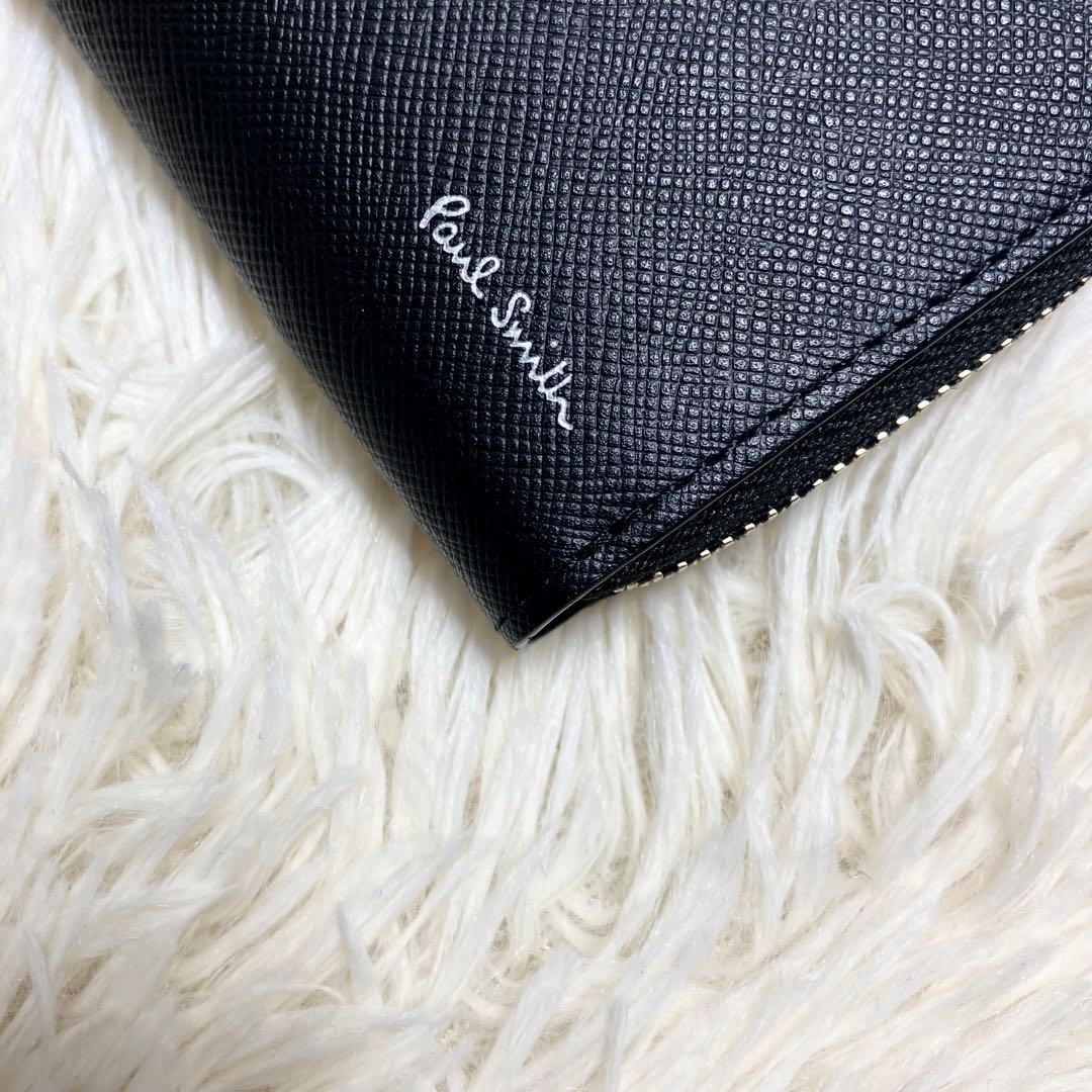 【未使用品】ポールスミス ケース マルチカラー 近年モデル サフィアーノ