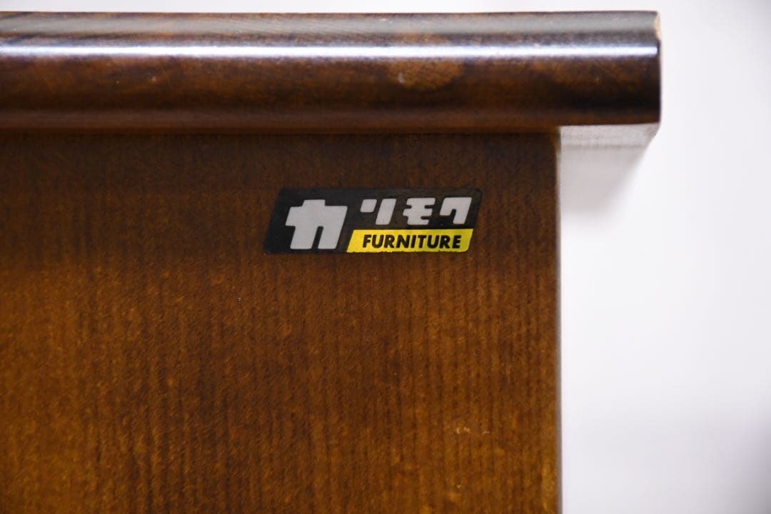 ECK53 オールドカリモク コロニアル 電話台 飾り台 花台 カタカナ表記