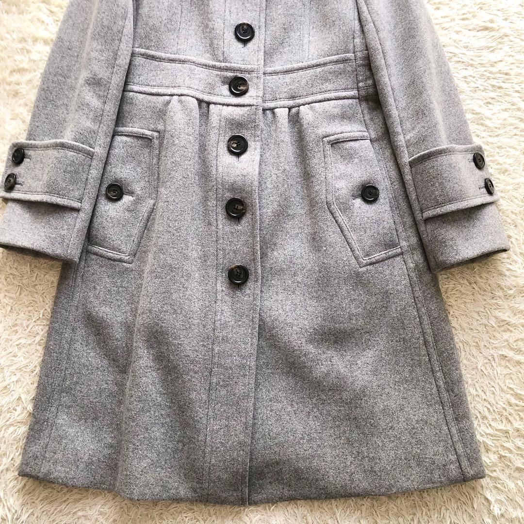 極美品♪BURBERRY BLUE LABEL♪2wayファーウールコート　L