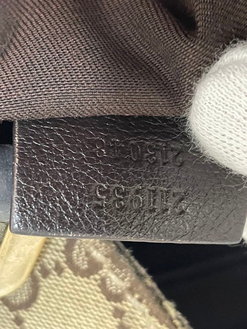 【美品】GUCCI グッチ キャンバス シェリーライン ボストン 211935