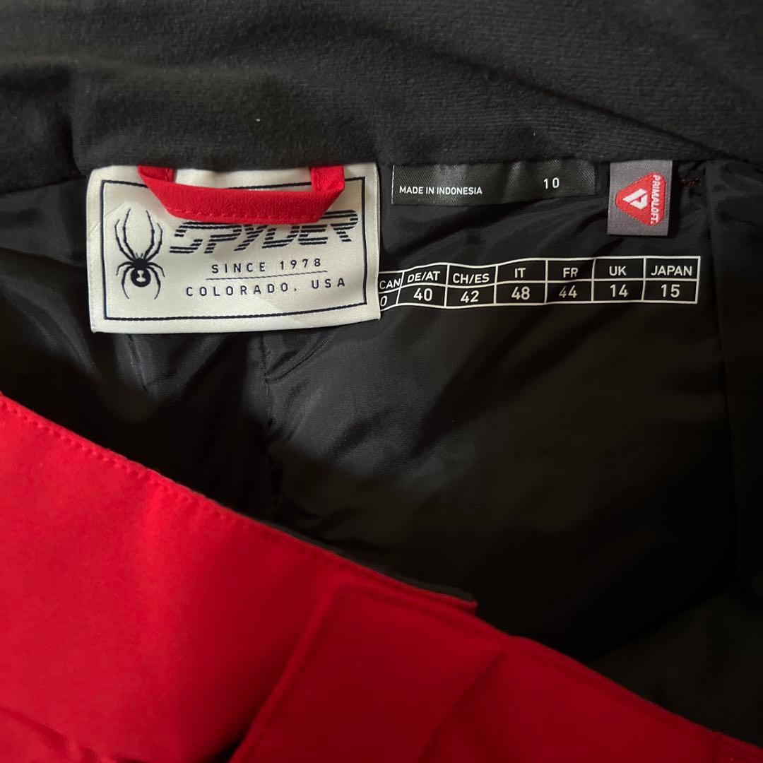 【新品タグ付き】SPYDR スパイダー レディース スキーパンツ赤15号