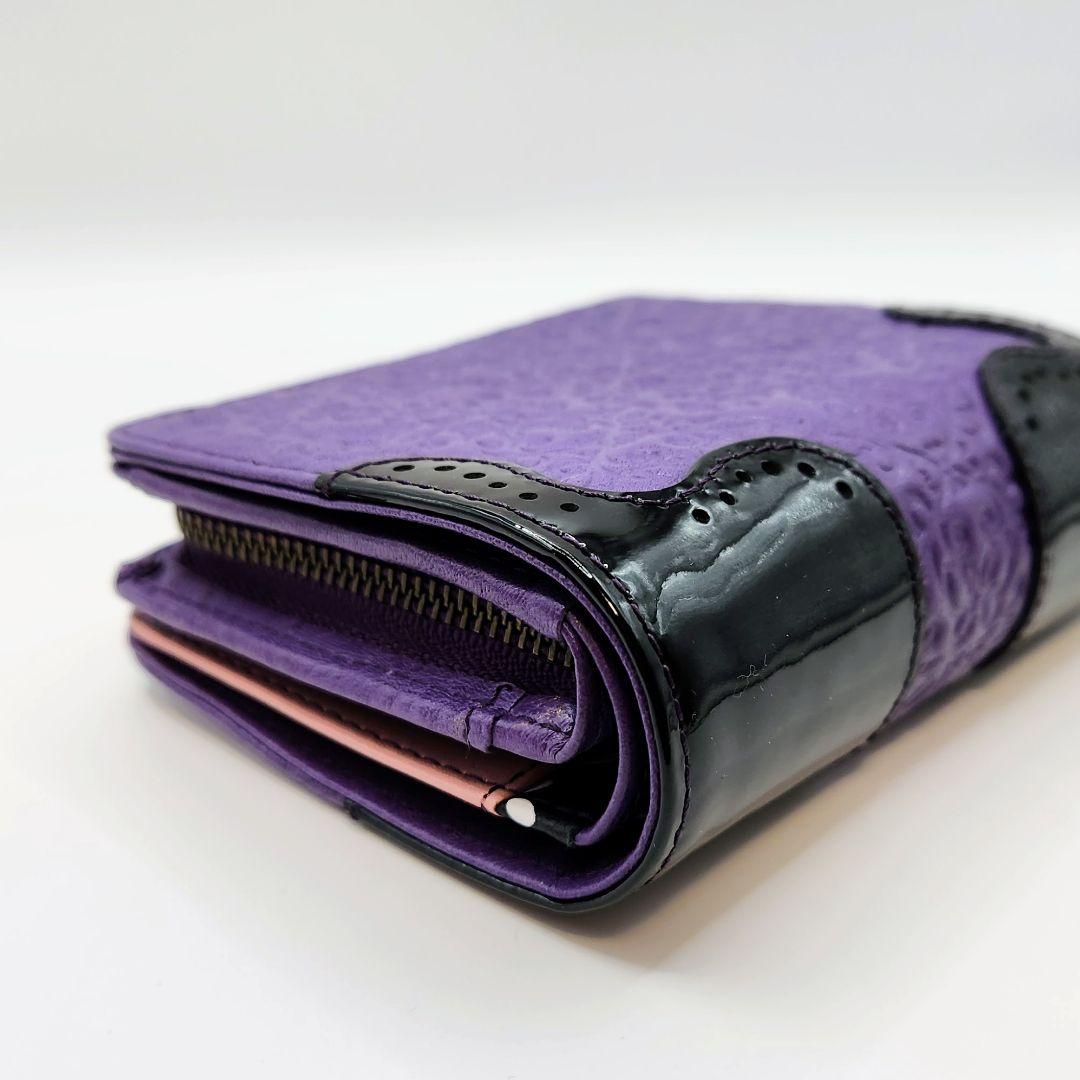 《未使用》ANNA SUI アナスイ 鬼滅の刃コラボ 胡蝶しのぶ 二つ折り財布